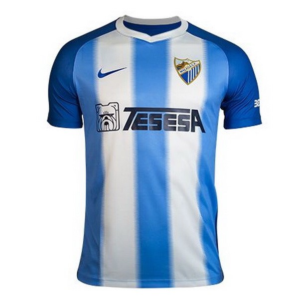 Camiseta Málaga 1ª 2018/19 Azul Blanco